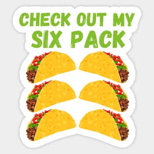 Check out my six pack Sticker